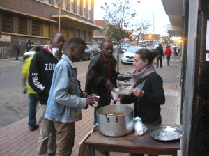 The presentation incudes a free public soup event with The Urban Basket and Woza Waste and a public garage activation session, as seen here.