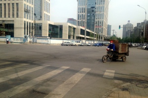 Typical intersection in the outer rings of Beijing